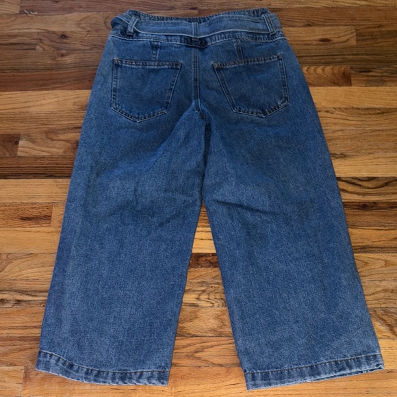 Womens Jeans Blue| cropped |Wide-Leg trousers -denim belt#Highwaydenim#spring26 - Picture 5 of 5